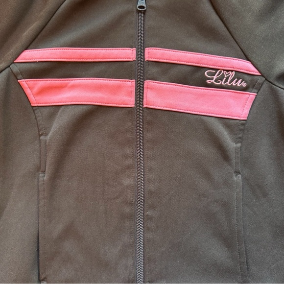 Vintage Y2K Lilu PacSun Brown & Pink Track Jacket – Juniors XS - Picture 2 of 9